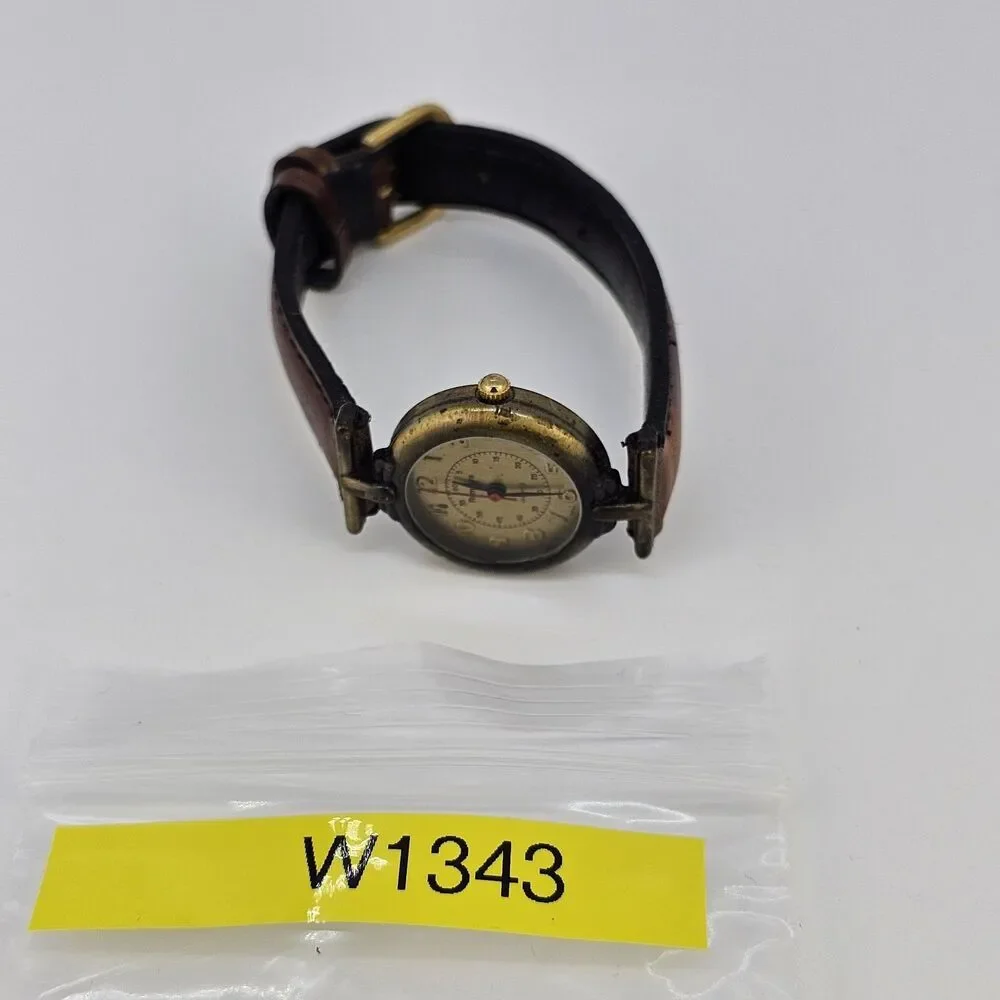 Rumours  Watch Women 25MM Bronze Dial Brown Leather Bands Up to 6.25